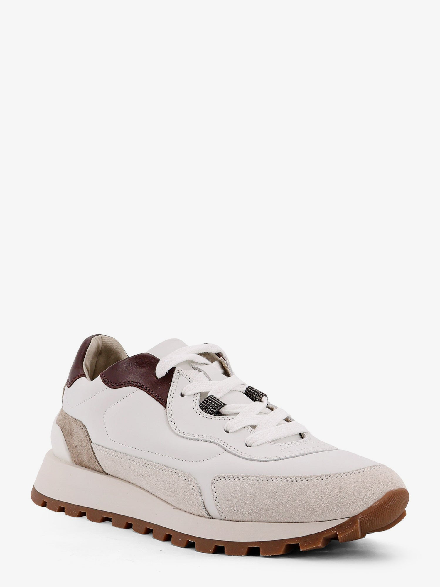 Low-Top Leather Sneakers With Monili Detail - 2