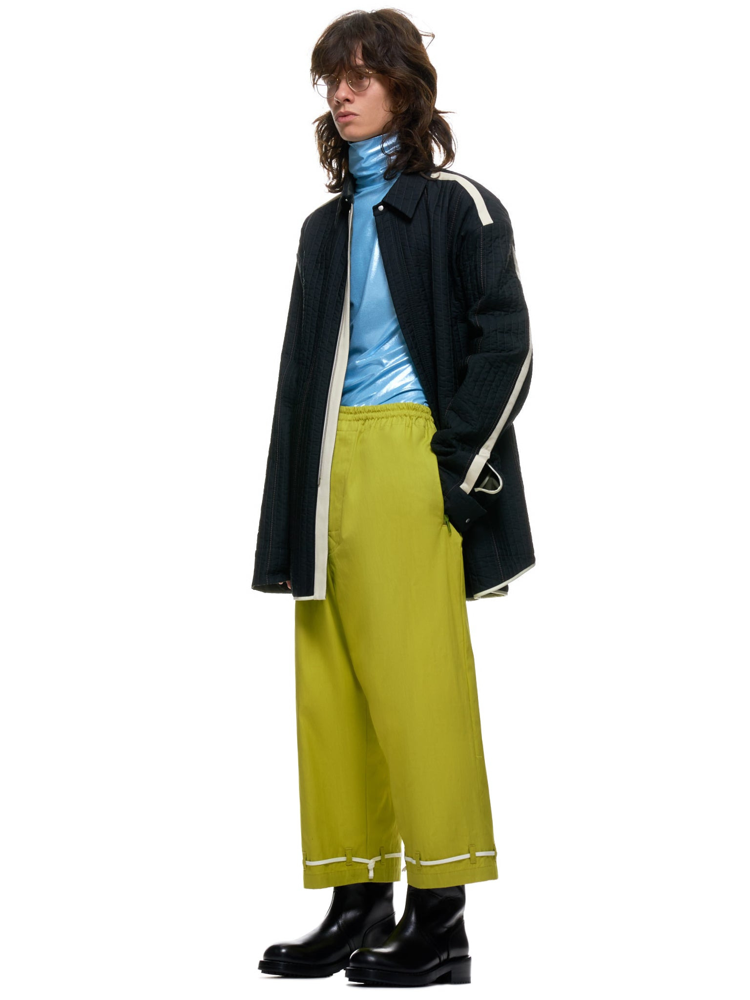 Cropped Flat Front Trousers - 6