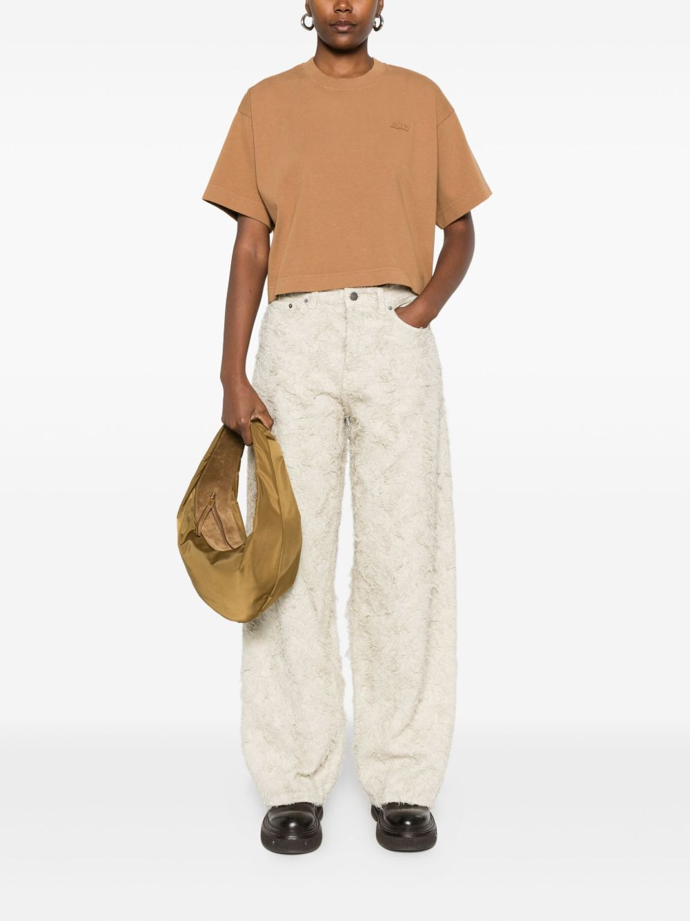 Tonal Logo cropped T-shirt - 2