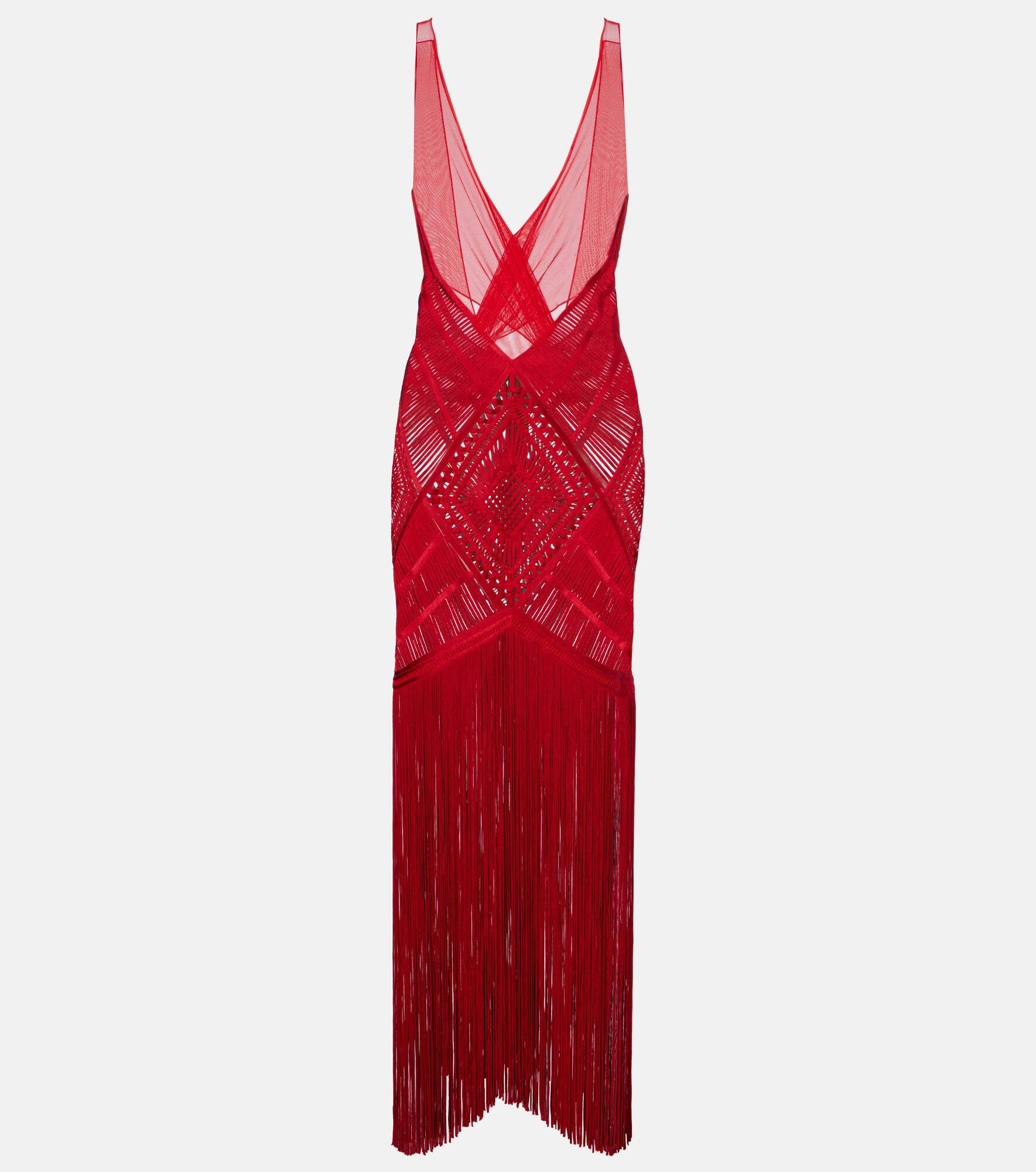 Soutache embroidered tulle cocktail dress - 1