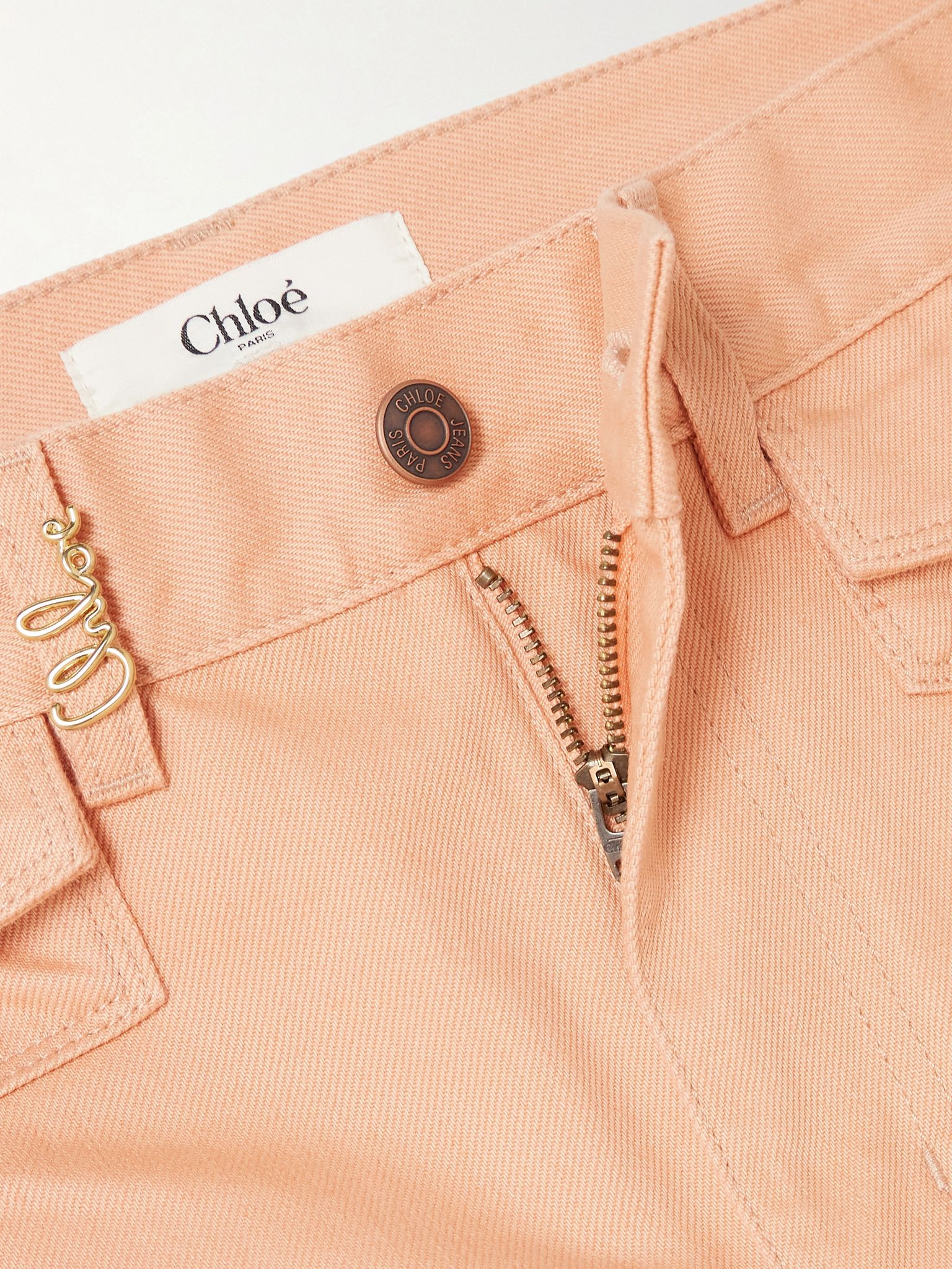 Embellished high-rise straight-leg jeans Pink - 6