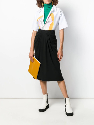 Marni draped midi skirt outlook