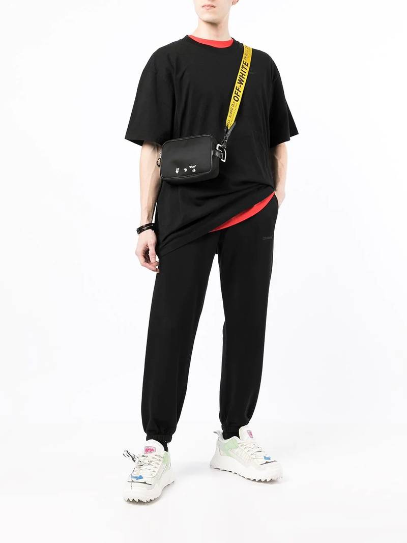 Off-White Diag-stripe cotton joggers outlook