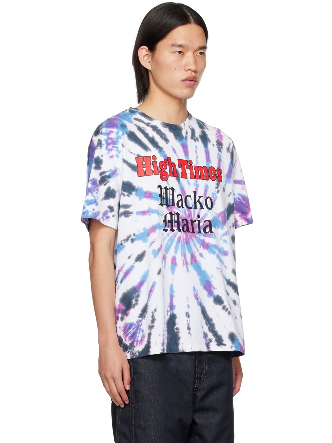 WACKO MARIA Multicolor High Times Edition T-Shirt | REVERSIBLE