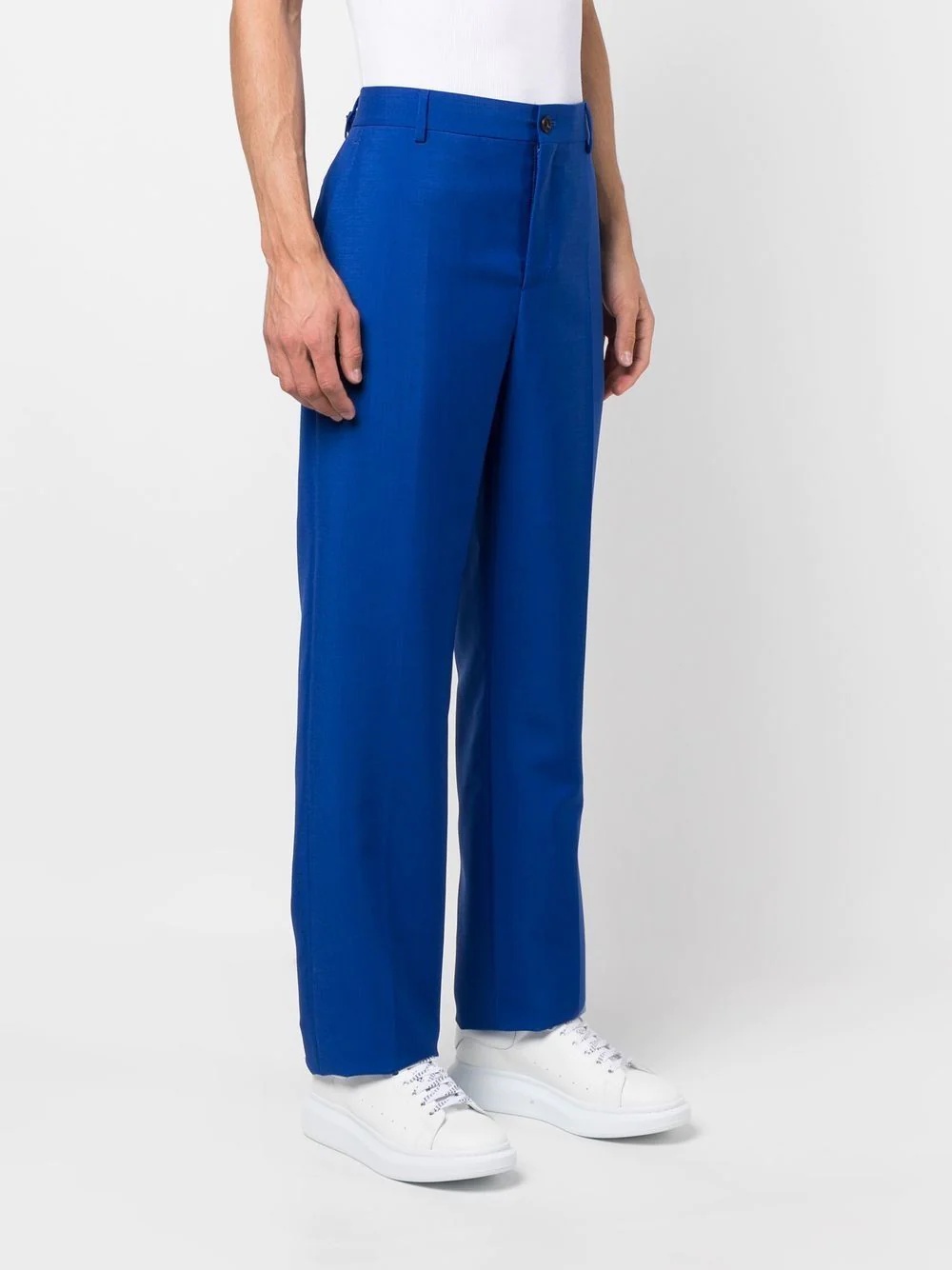 straight-leg high-waisted trousers - 3