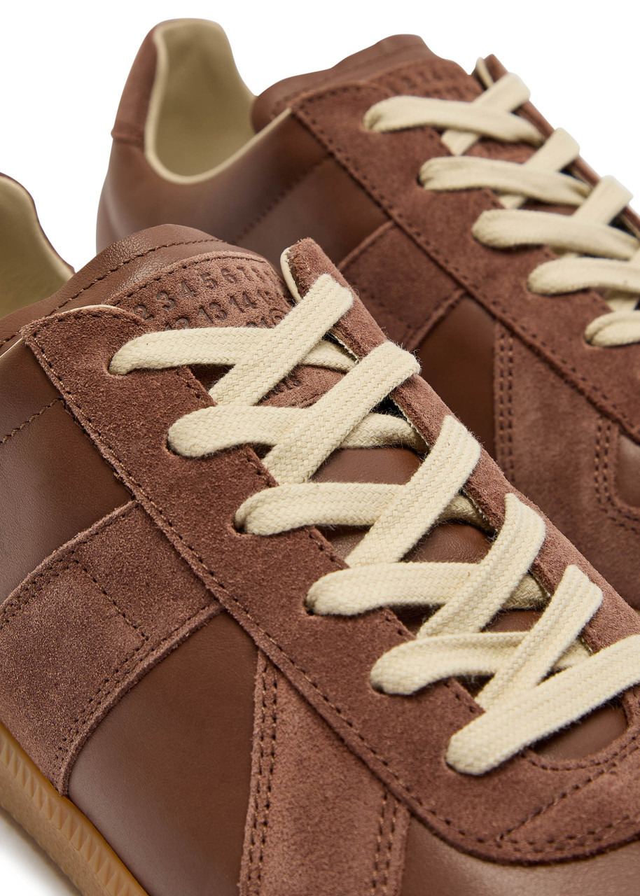 Maison Margiela Replica Panelled Leather Sneakers - 4