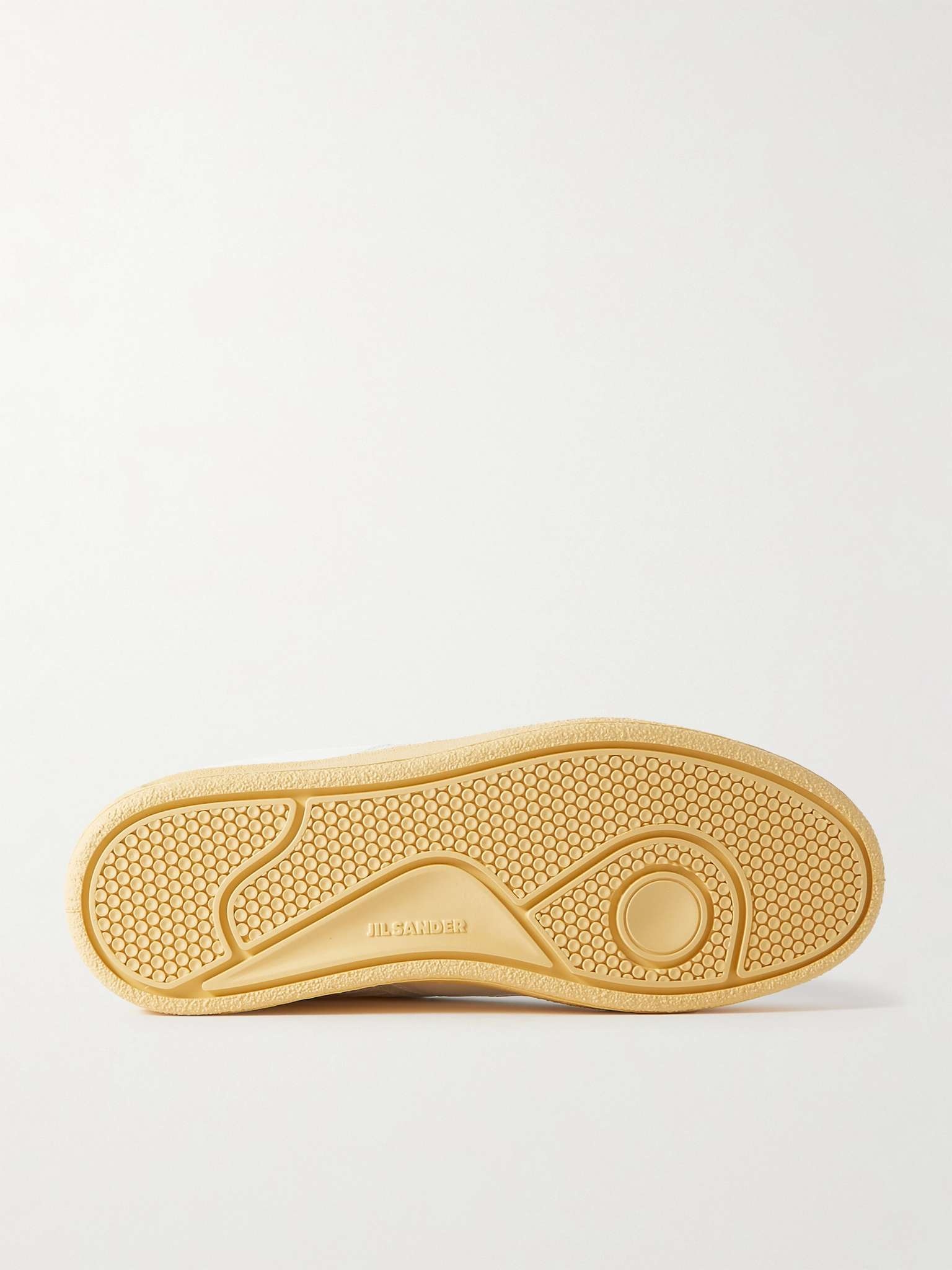 Jil Sander Mesh-Trimmed Leather Sneakers | mrporter | REVERSIBLE