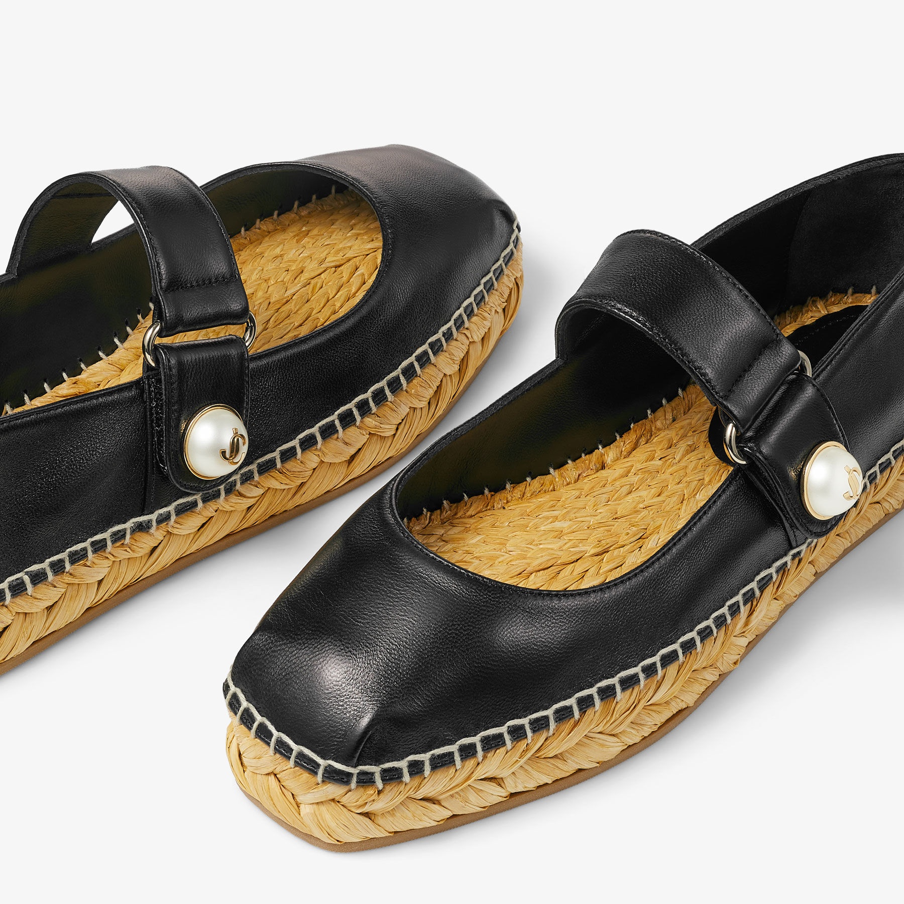 Fayence Espadrille
Black Nappa Leather Espadrilles - 3