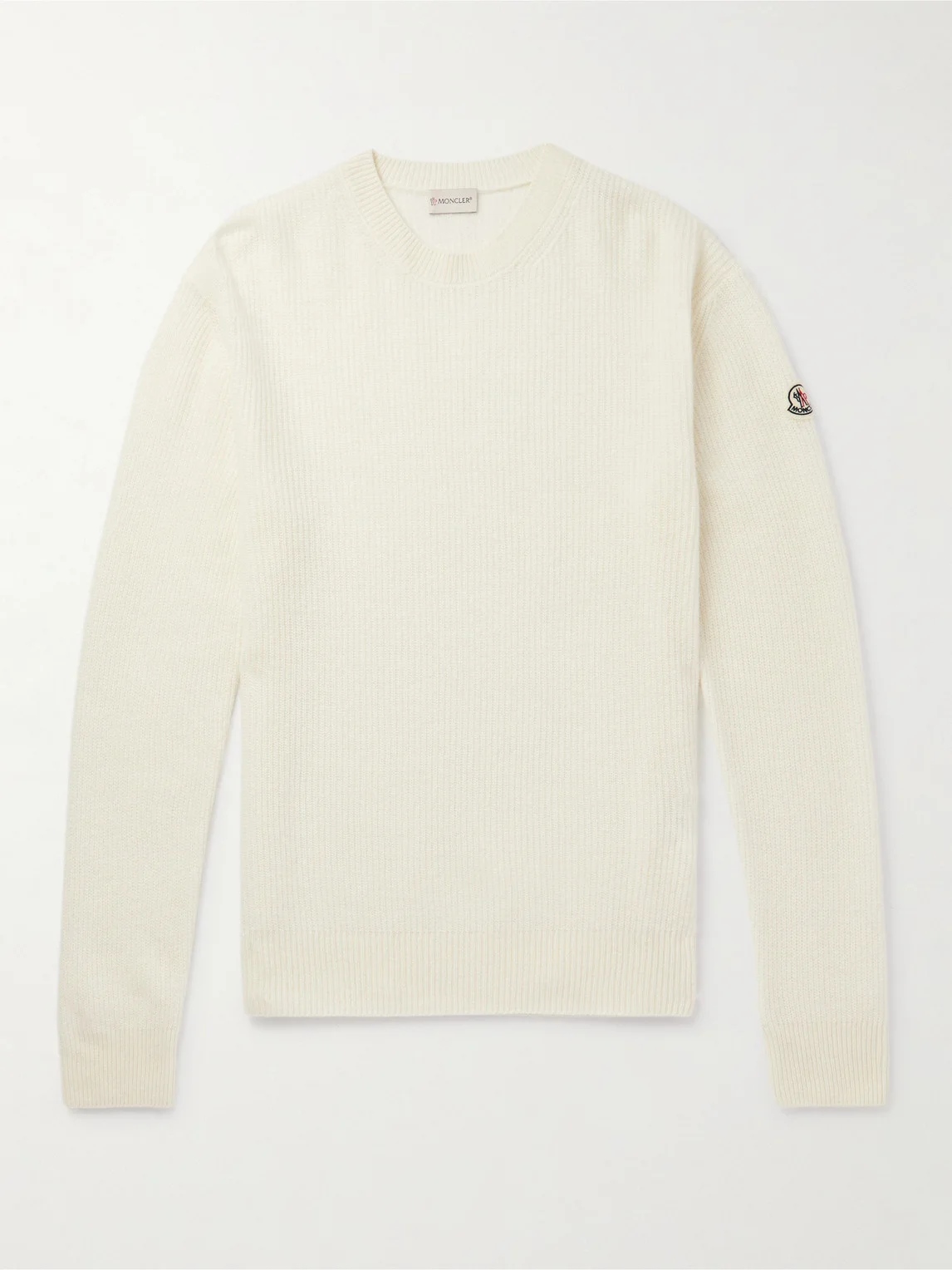 Ribbed Virgin Wool and Cashmere-Blend Sweater - 1