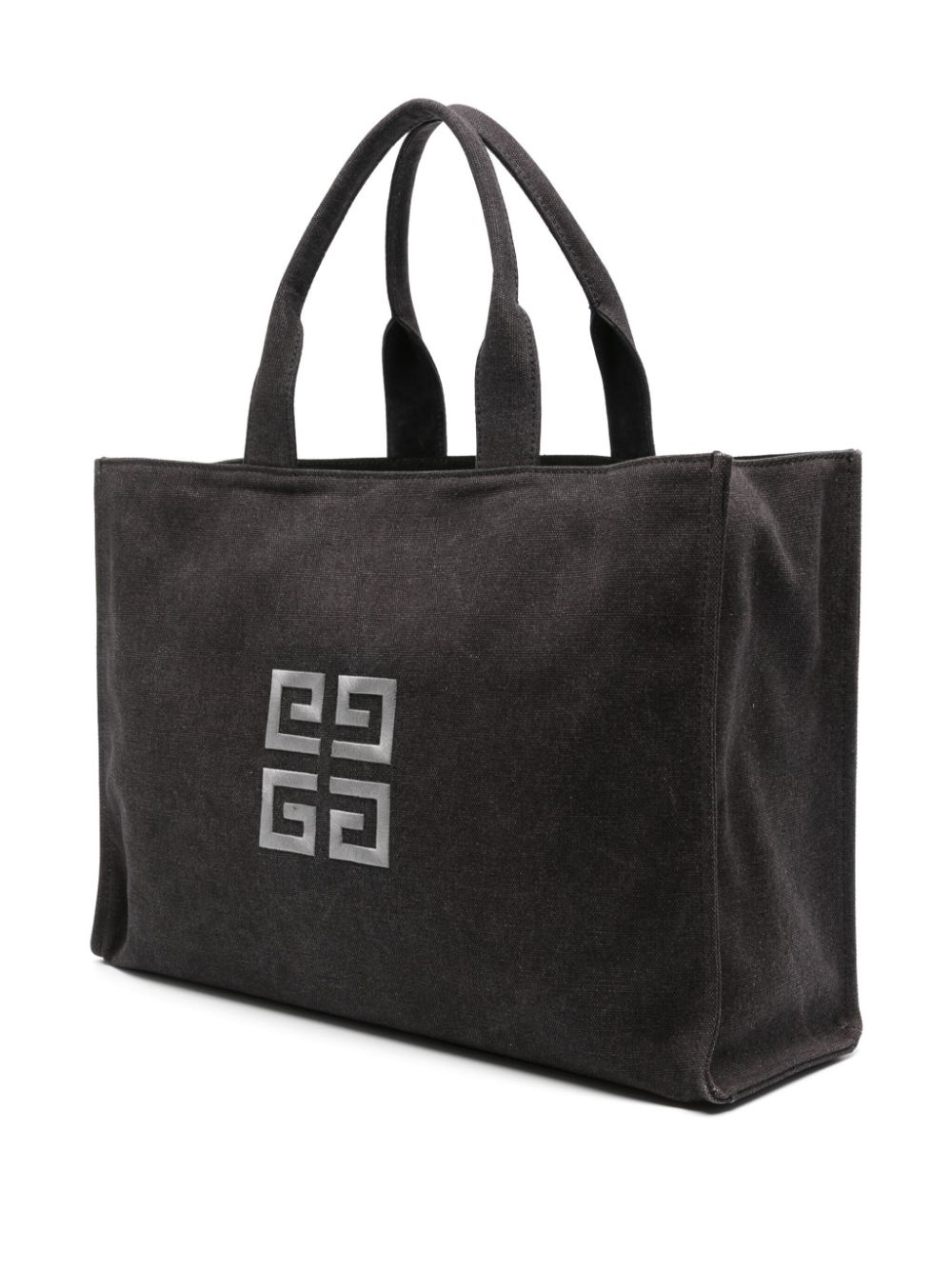 logo-embroidered tote bag - 3