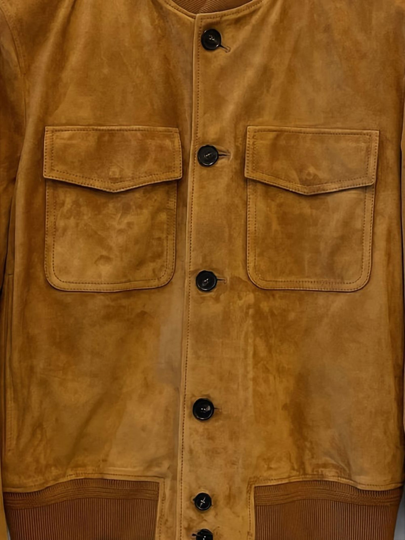 Loro Piana Kiku patch-pocket bomber jacket outlook