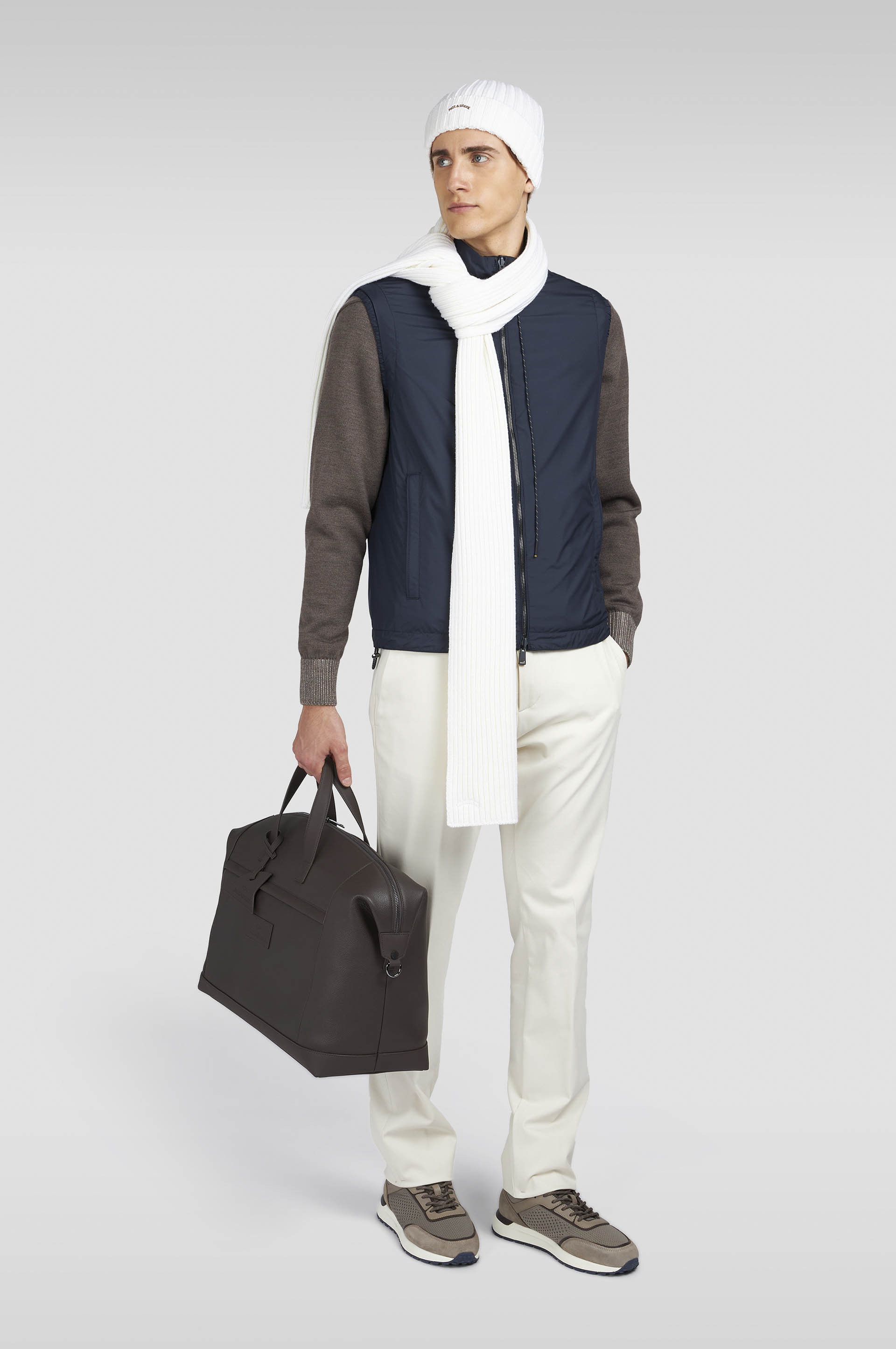 SOFT COOL TOUCH WOOL CREWNECK SWEATER - 2