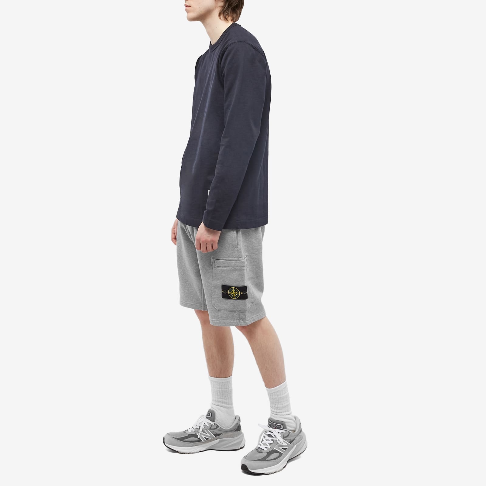 Stone Island Garment Dyed Sweat Shorts - 4