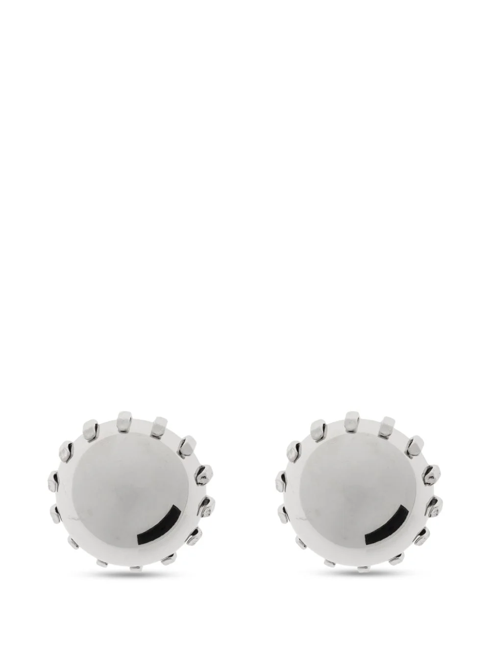 domed-style stud earrings - 1