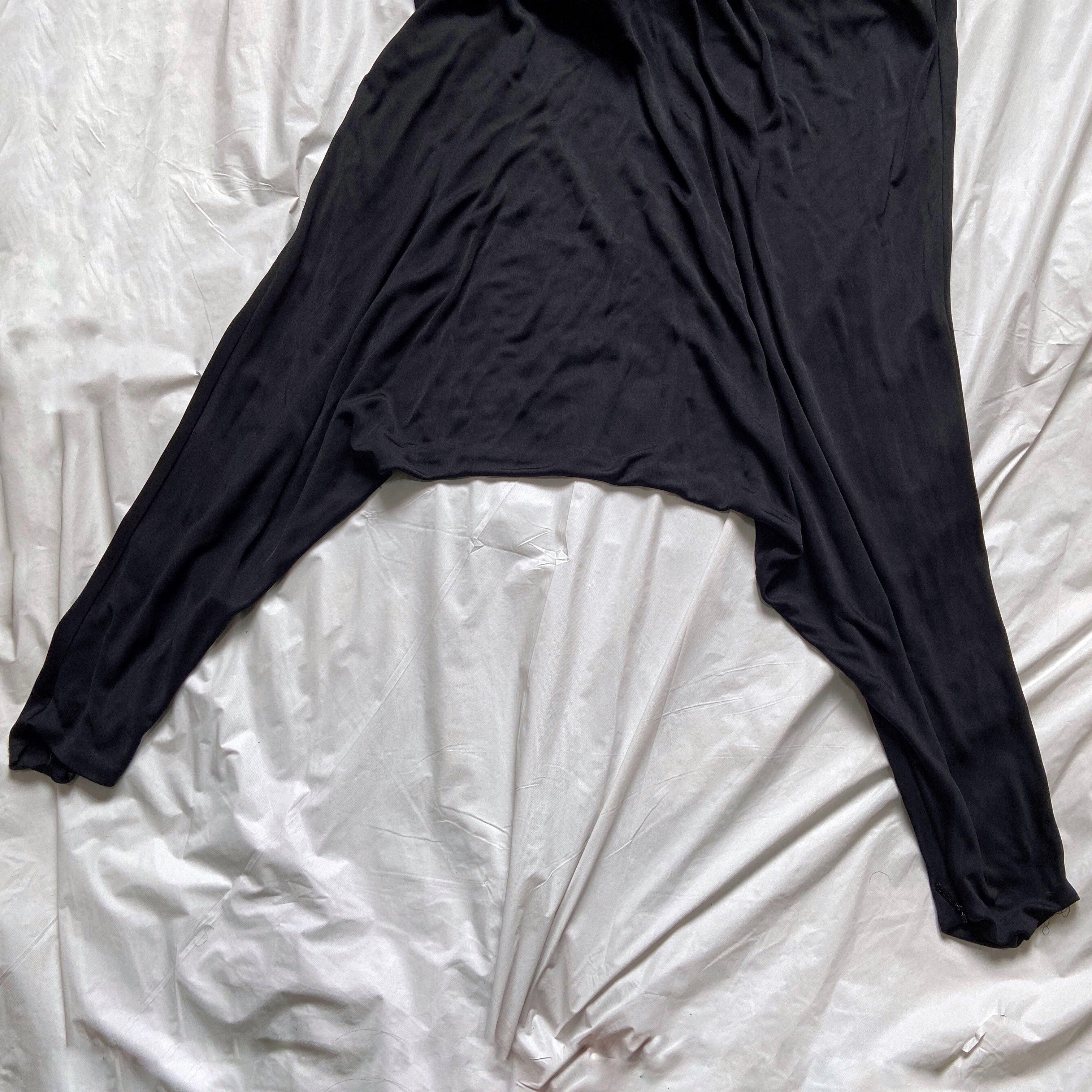 Gucci spring 2011 gold embossed black drop-crotch jumpsuit - 10