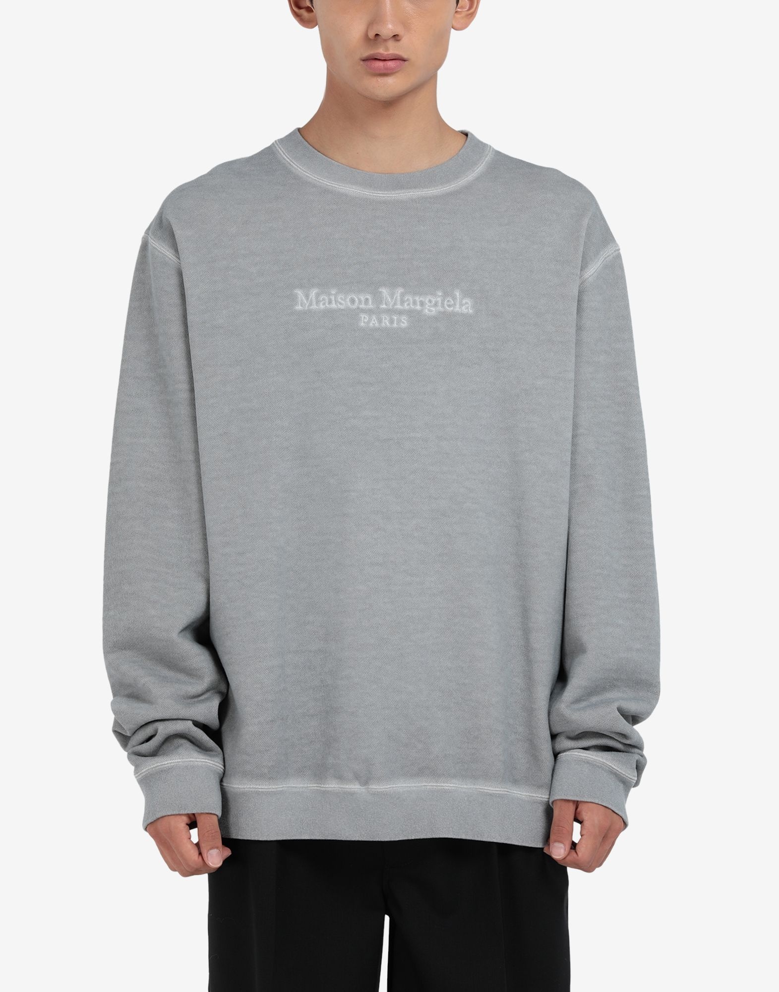 Embroidered logo oversized sweatshirt - 5