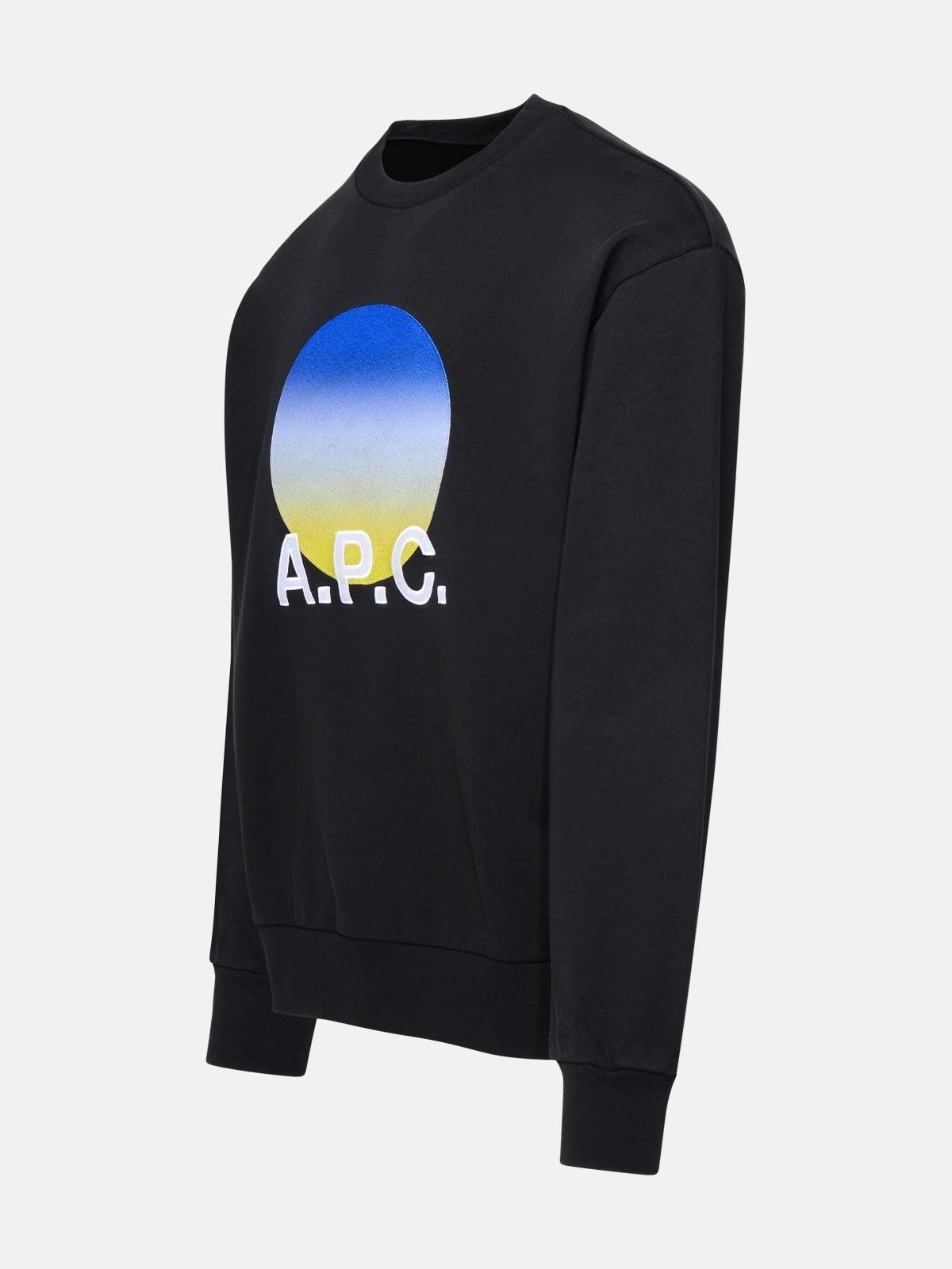 BLACK COTTON SWEATSHIRT - 2