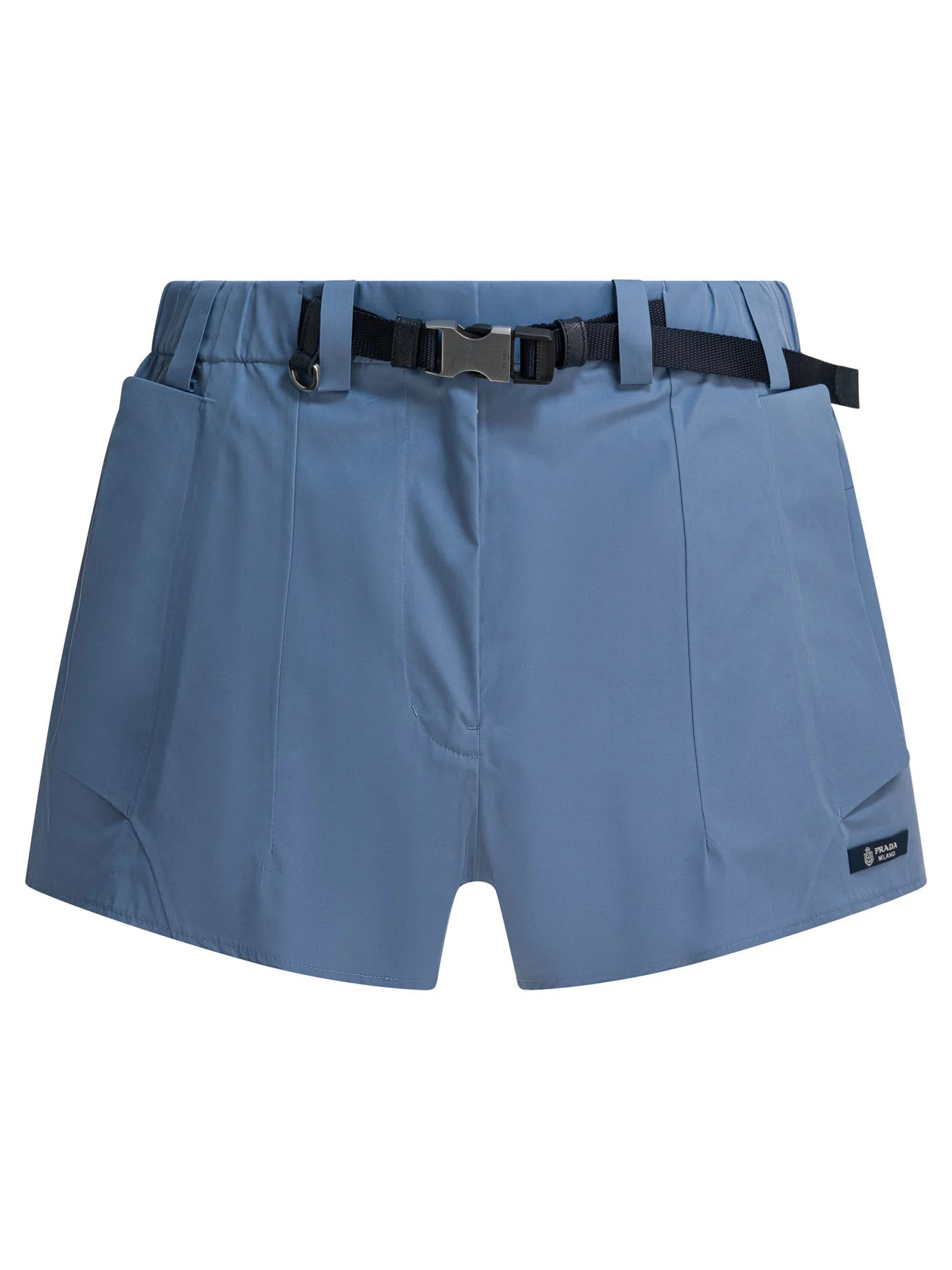 Prada Technical Fabric Shorts Light Blue - 1