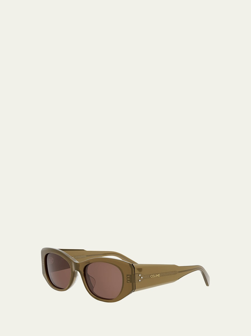 CELINE 3 Dots Oval Sunglasses outlook