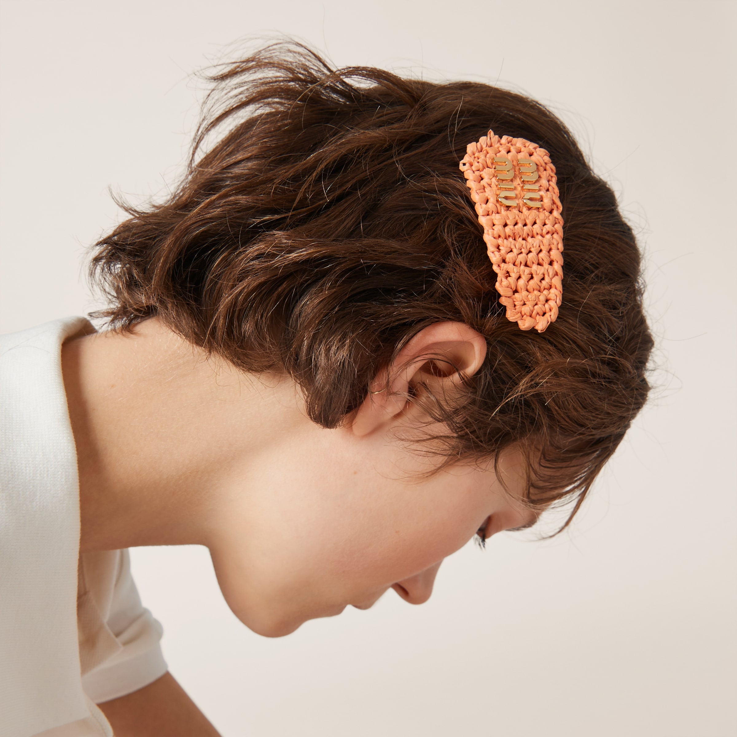 Woven fabric hair clip - 2