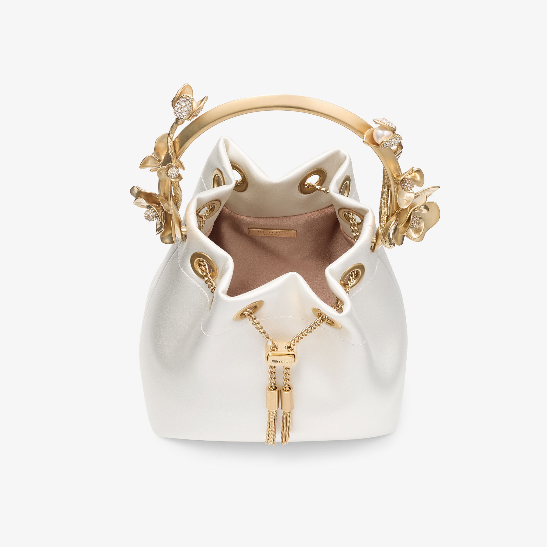 Bon Bon
Ivory Satin Flower Bag - 5