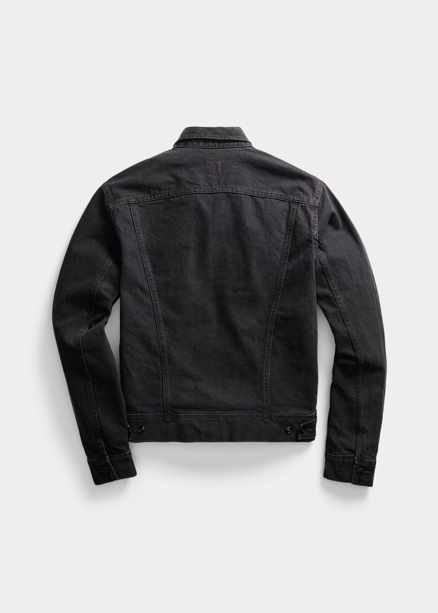Worn-In Black Denim Trucker Jacket - 2