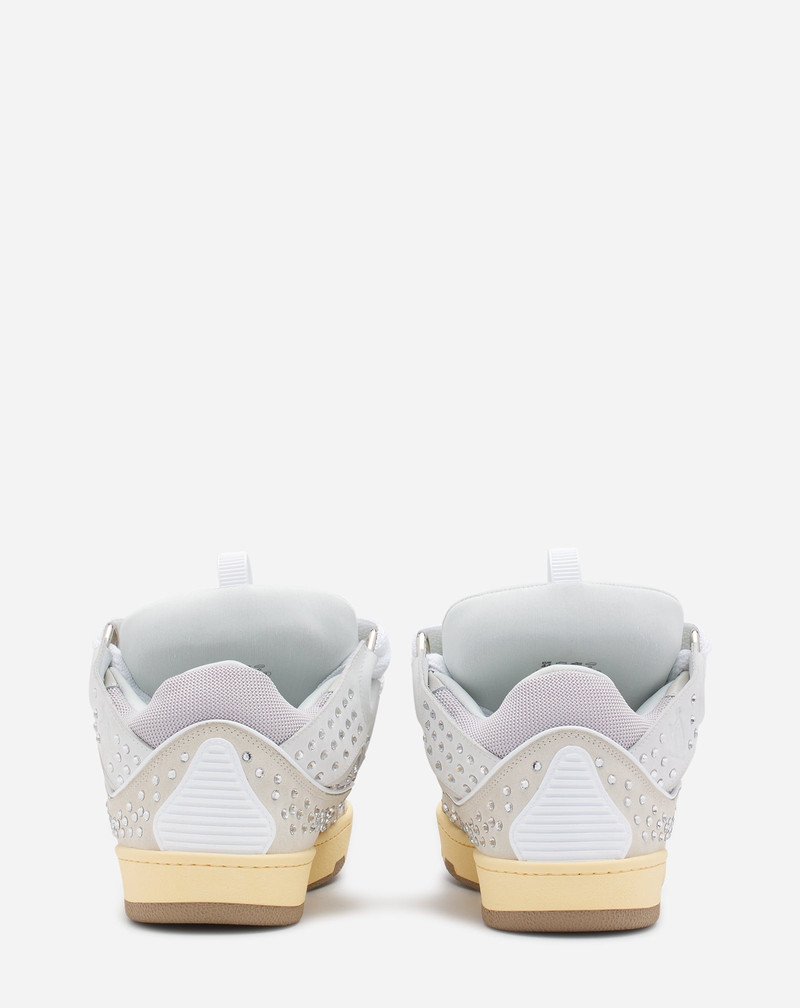 CURB LEATHER SNEAKERS WITH RHINESTONES 4