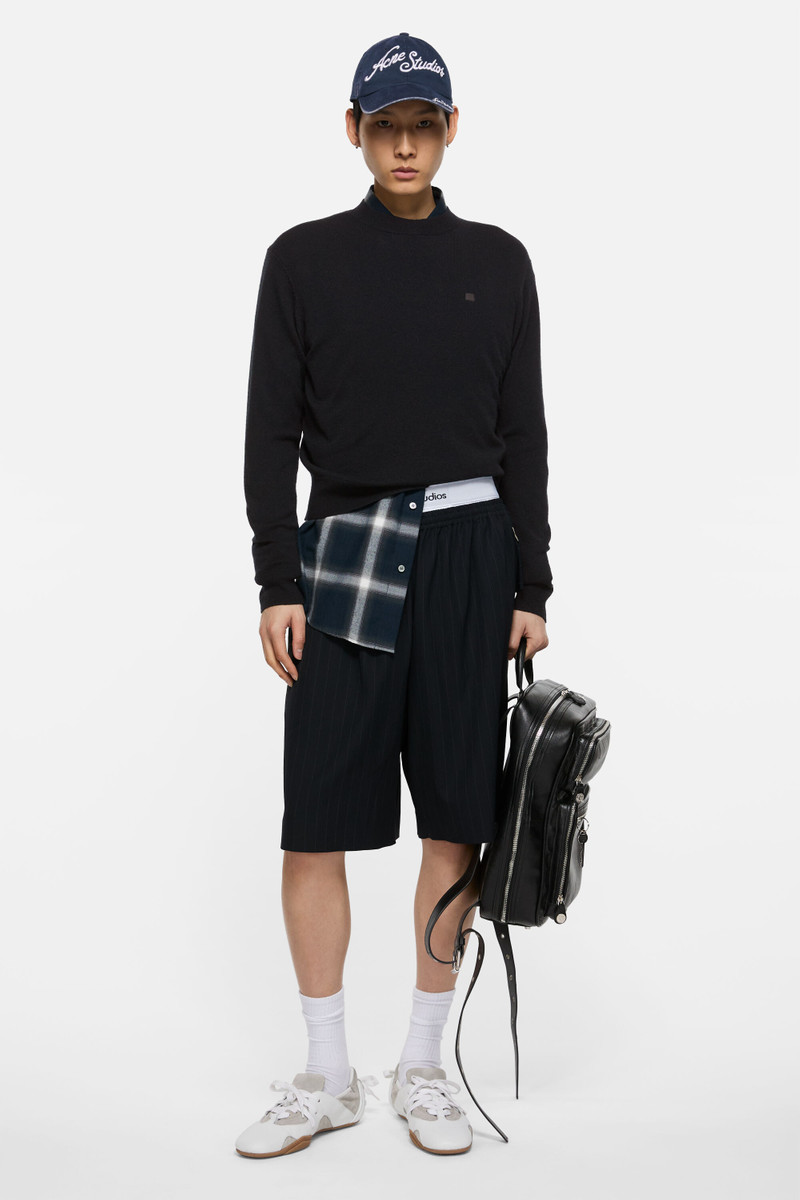Acne Studios Crewneck jumper - Yak wool - Black outlook