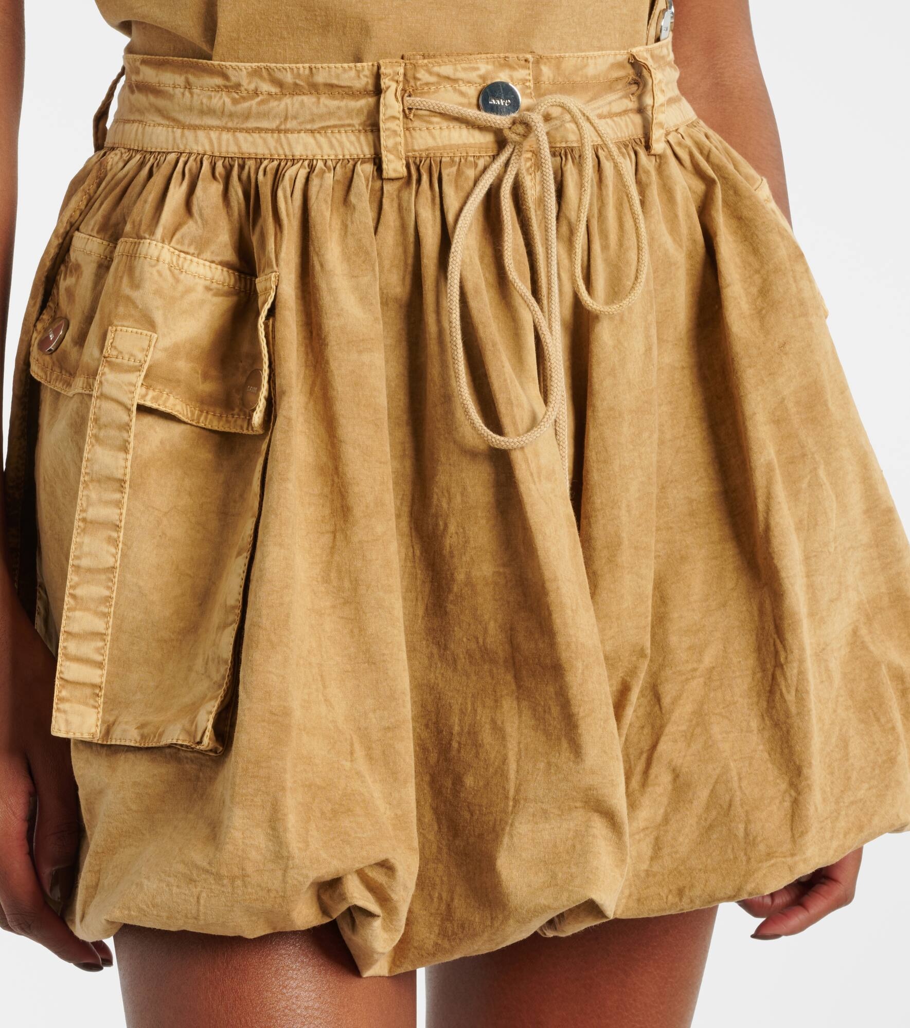 Cotton-blend miniskirt - 4