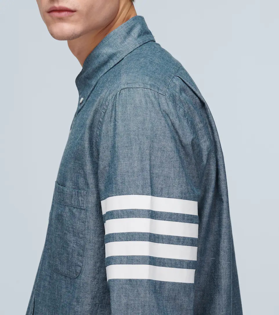 4-Bar chambray shirt - 5