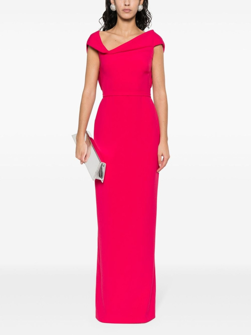 Safiyaa Koral crepe maxi dress outlook