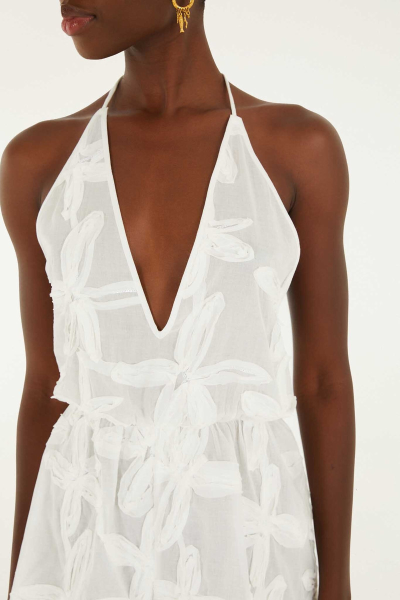 Romper With Neck Tie 3