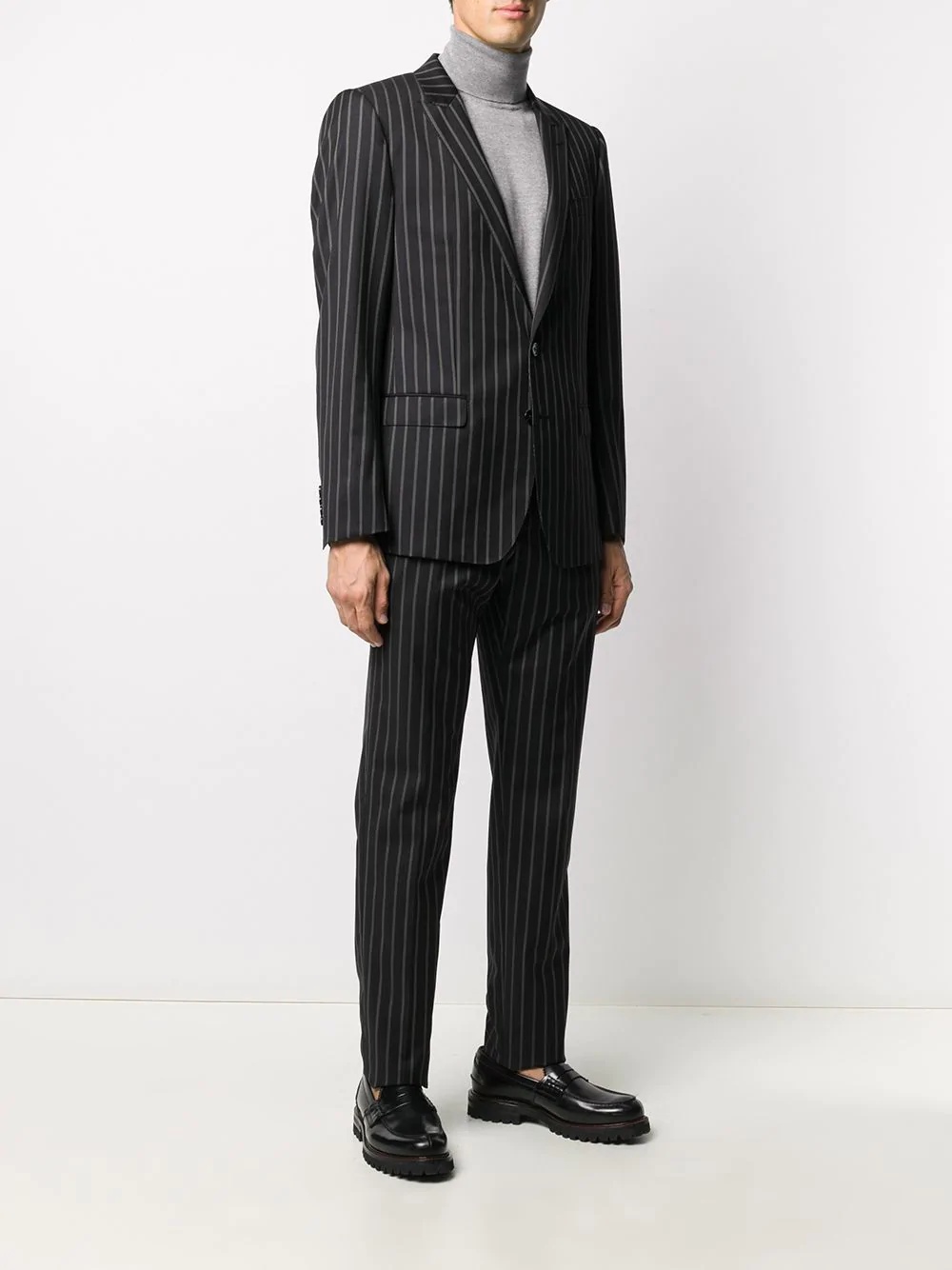 pinstriped tailored suit - 3