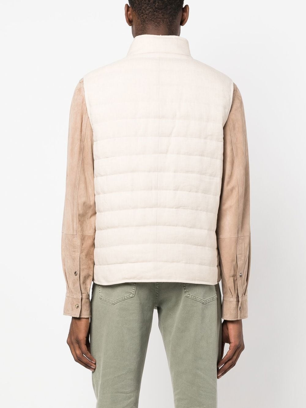 feather-down padded gilet - 4