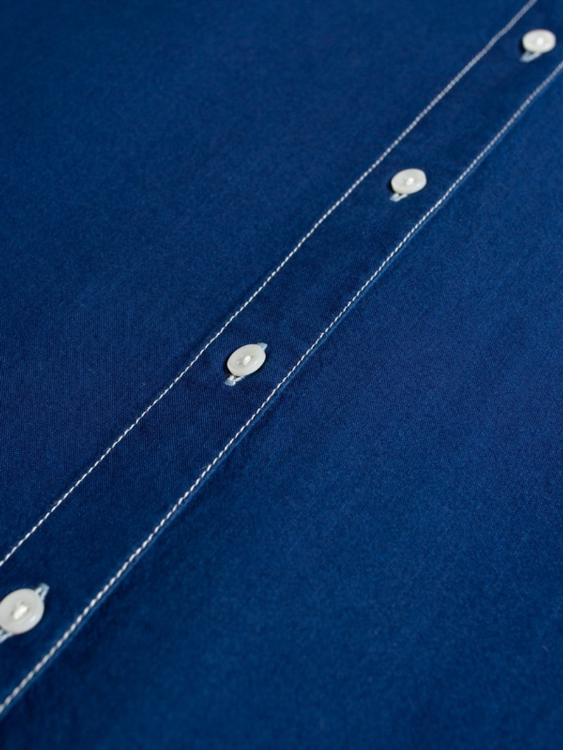 Danielle Indigo Cotton Dress Blue 8