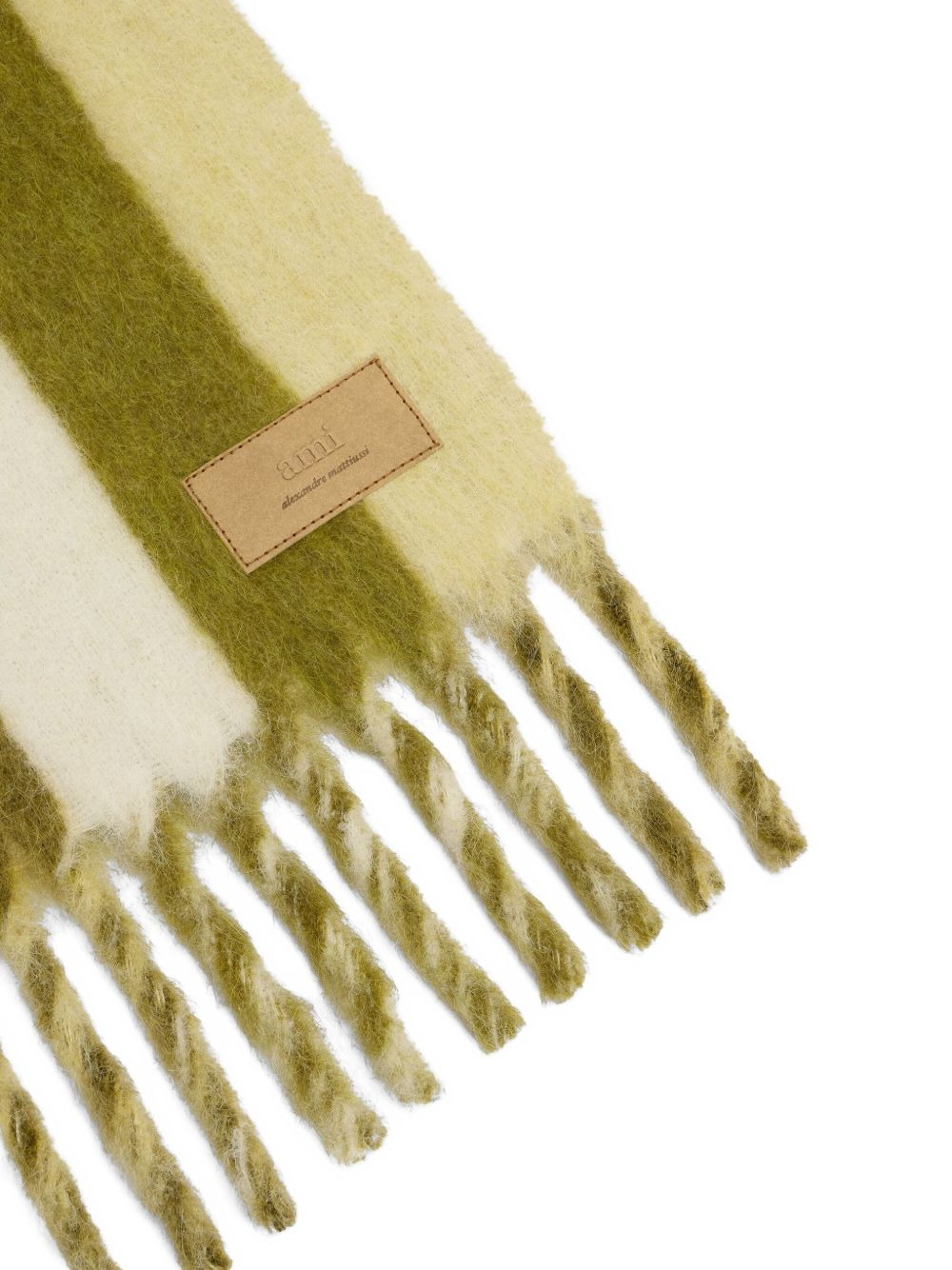 striped fringed scarf - 2