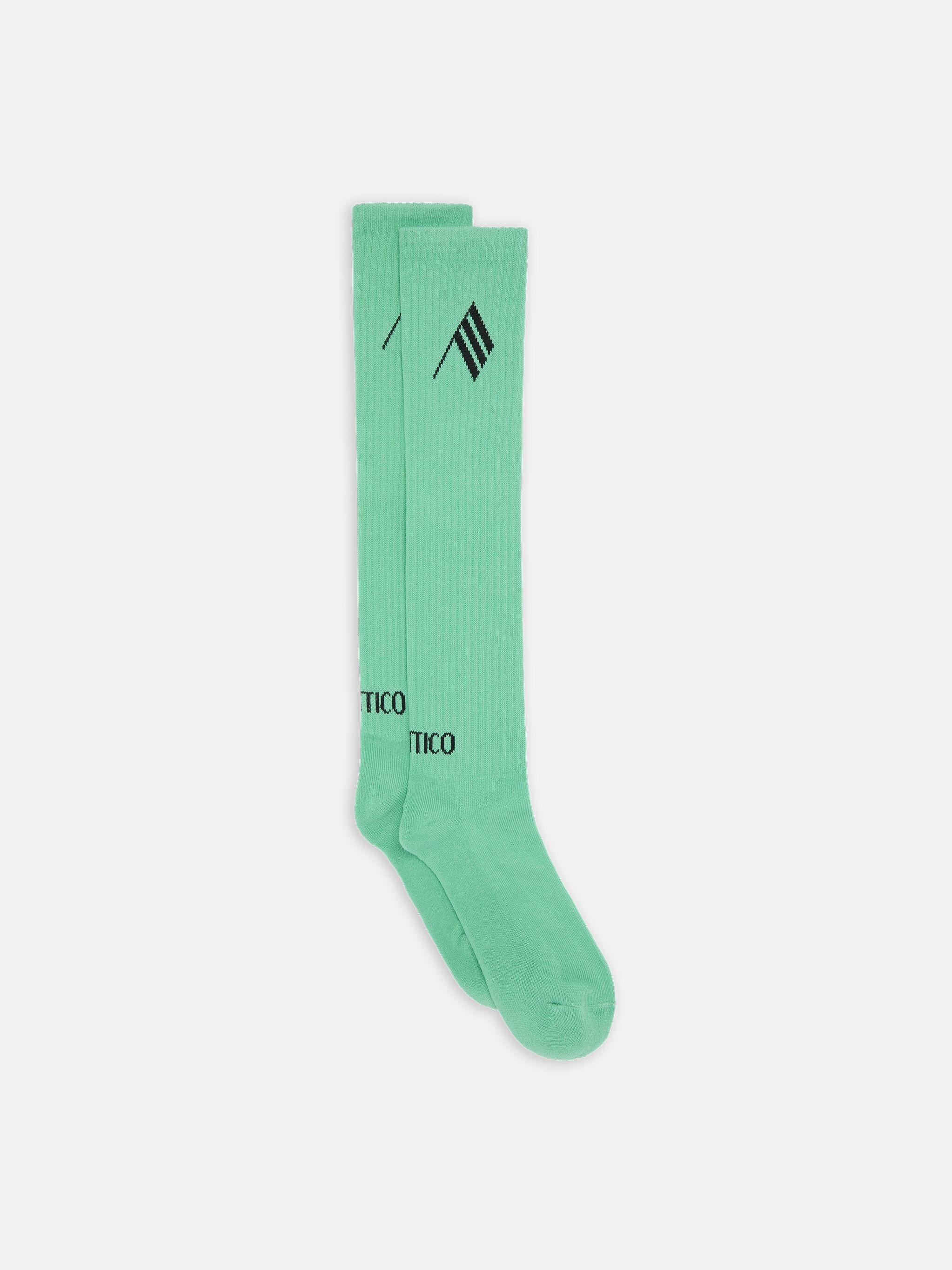 LIGHT GREEN AND BLACK SHORT LENGHT SOCKS - 1