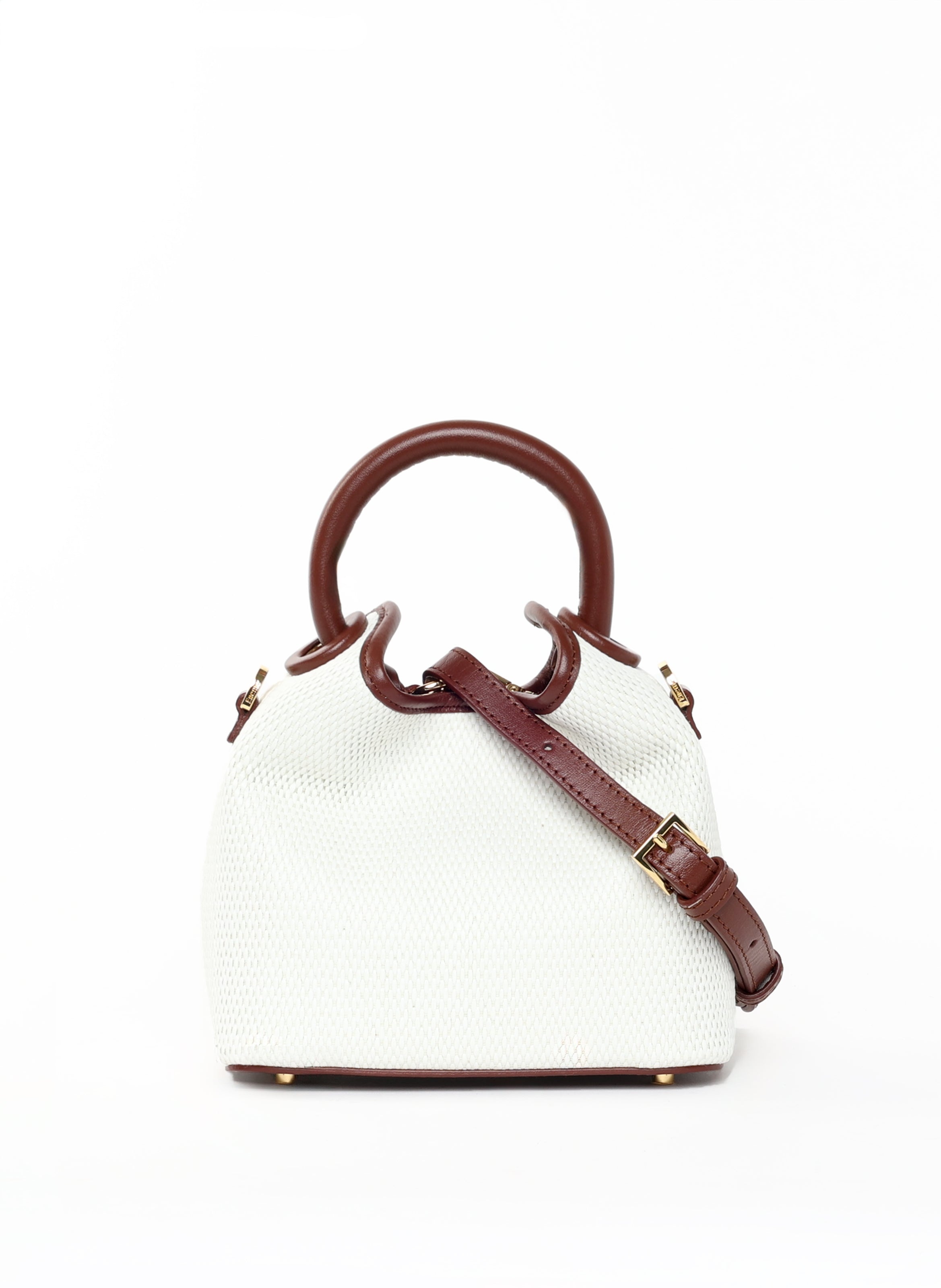 Madeleine Raffia White/Russet 4