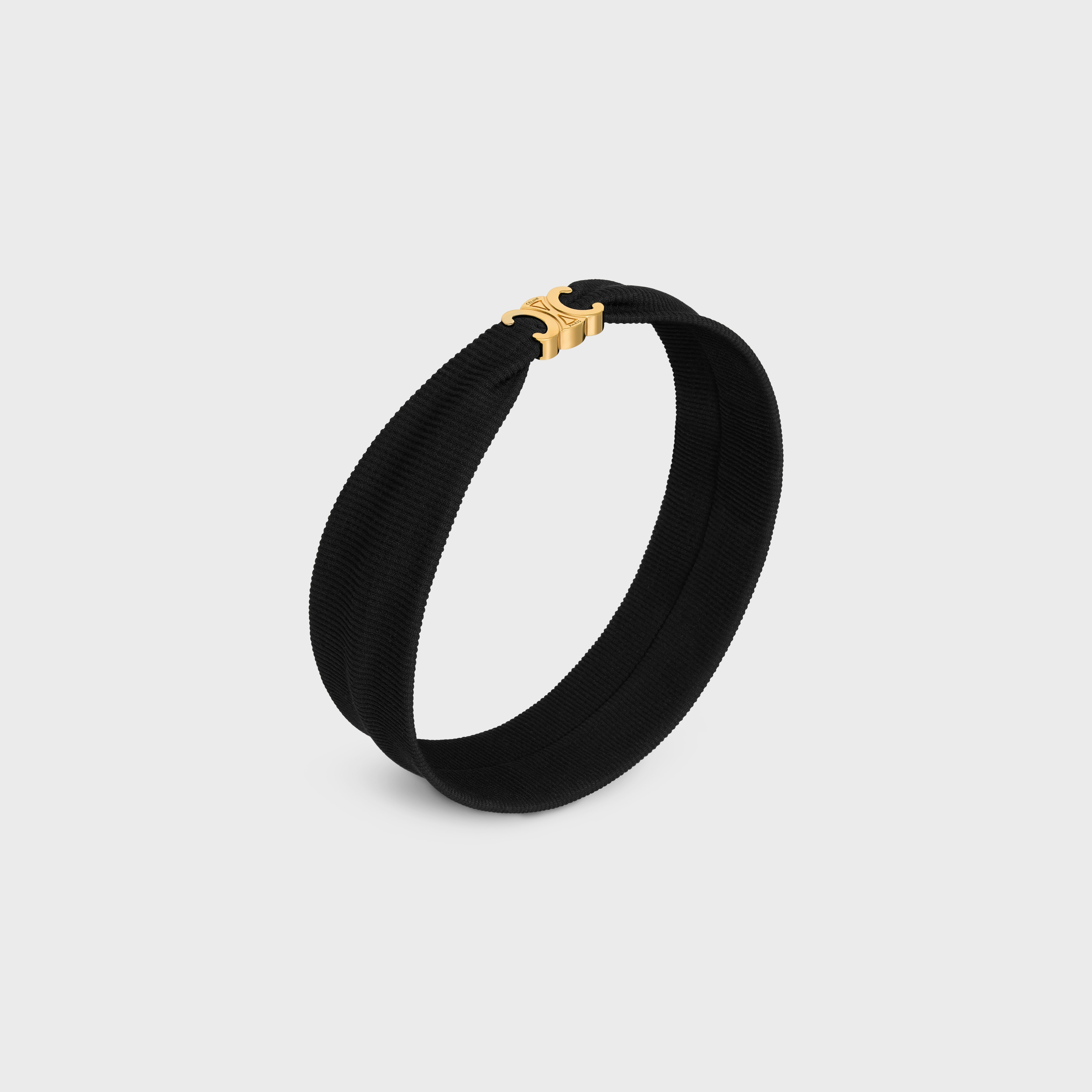 Triomphe Athletic Headband in Polyamide, Elastane and Brass with Gold Finish - 2