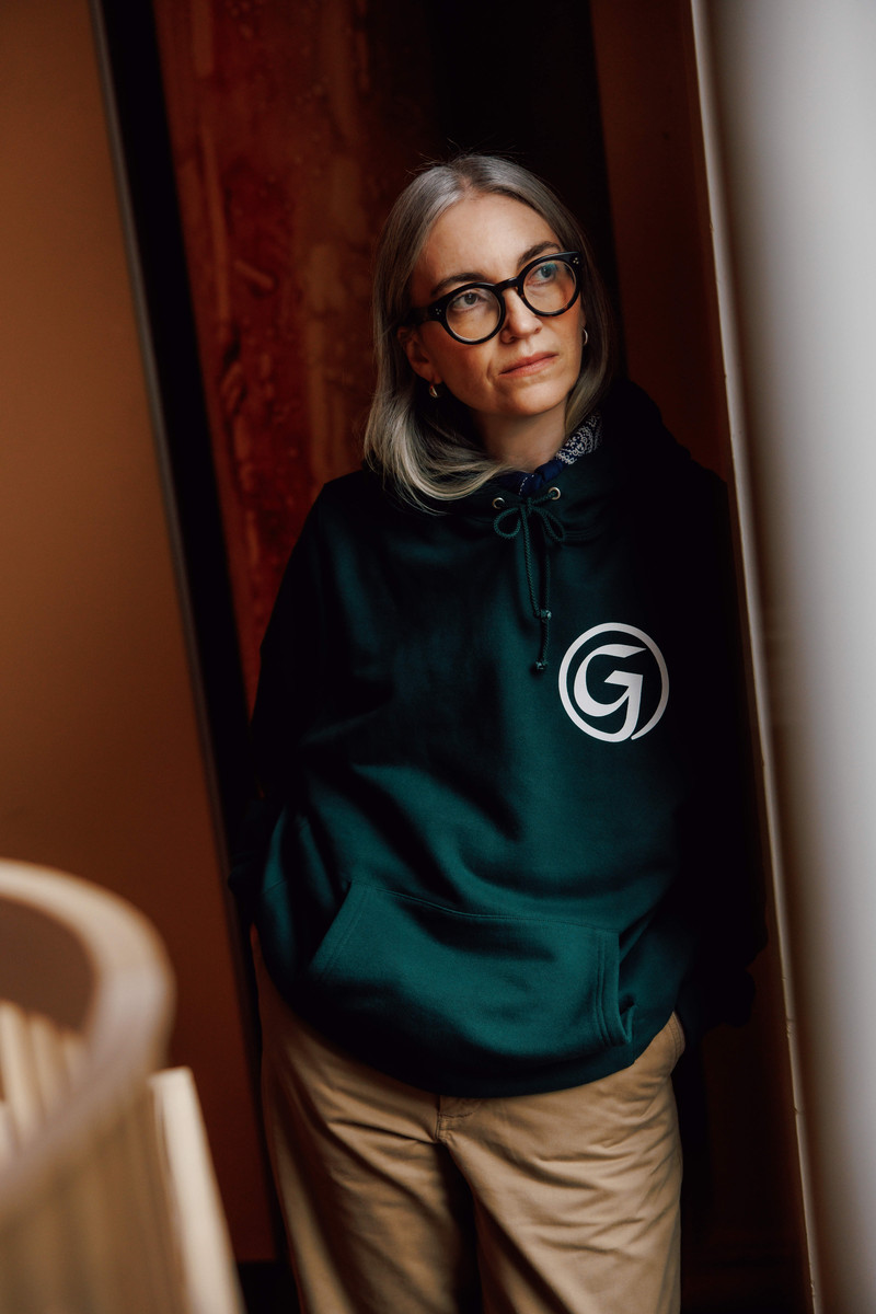Unisex 'G' Print Hoodie Green 3