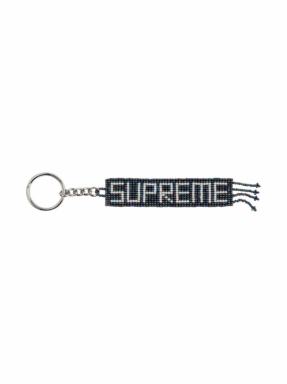 beaded-logo keychain - 1