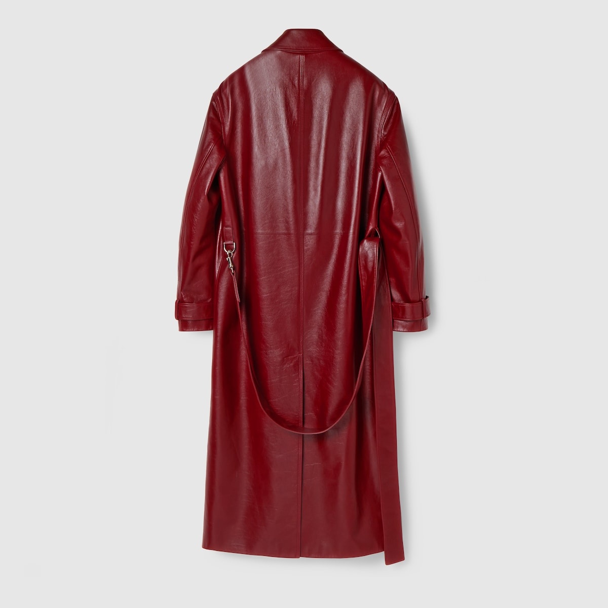 Shiny leather trench coat - 10