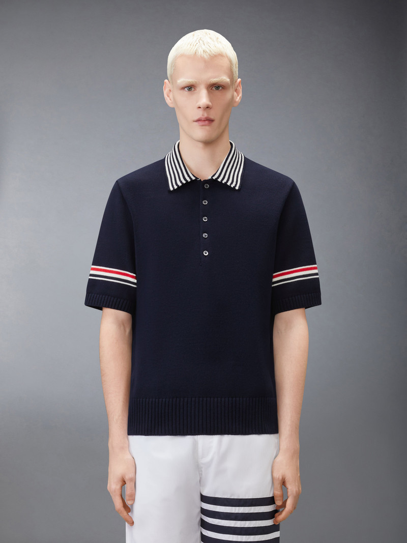 Thom Browne RWB ARMBAND SAILBOAT RUGBY POLO outlook