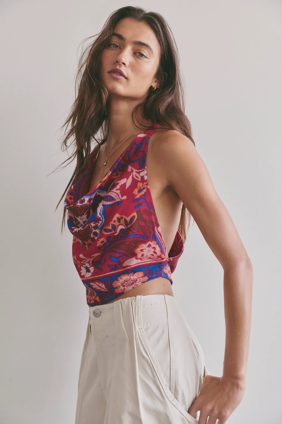 Laila Cowl-Neck Top - 1