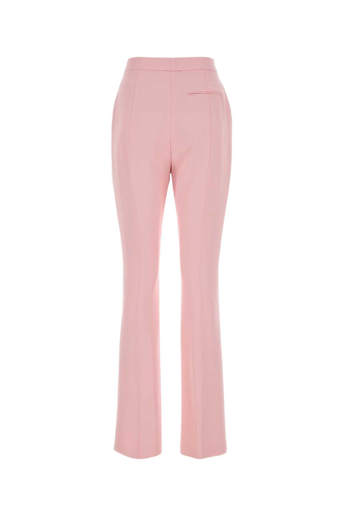 Alexander Mcqueen Women Pastel Pink Crepe Cigarette Pant - 4