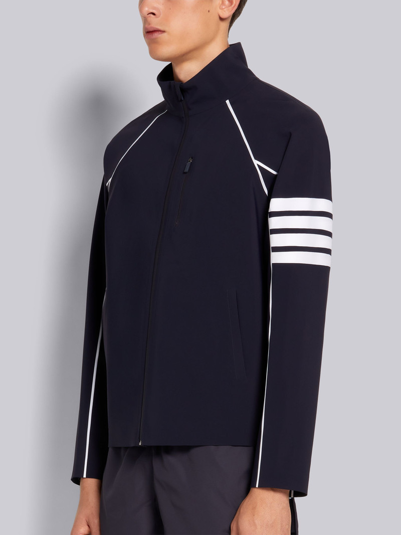 Thom Browne Charcoal Lightweight Tech Zip-up 4-Bar Jacket outlook