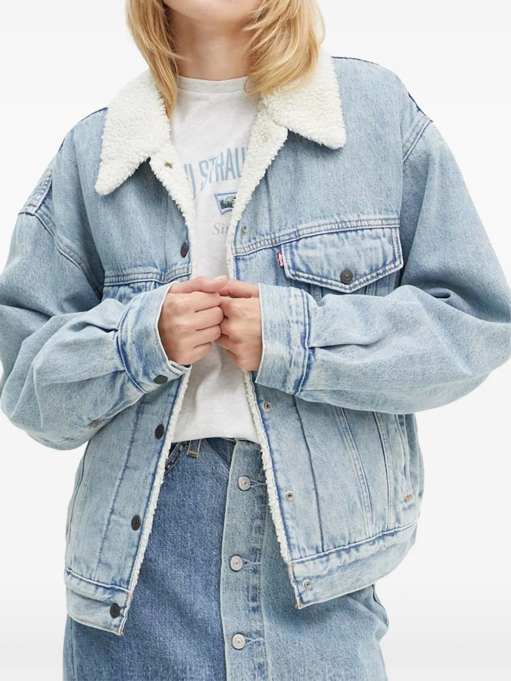 90's Sherpa collar flap-pockets jacket - 1