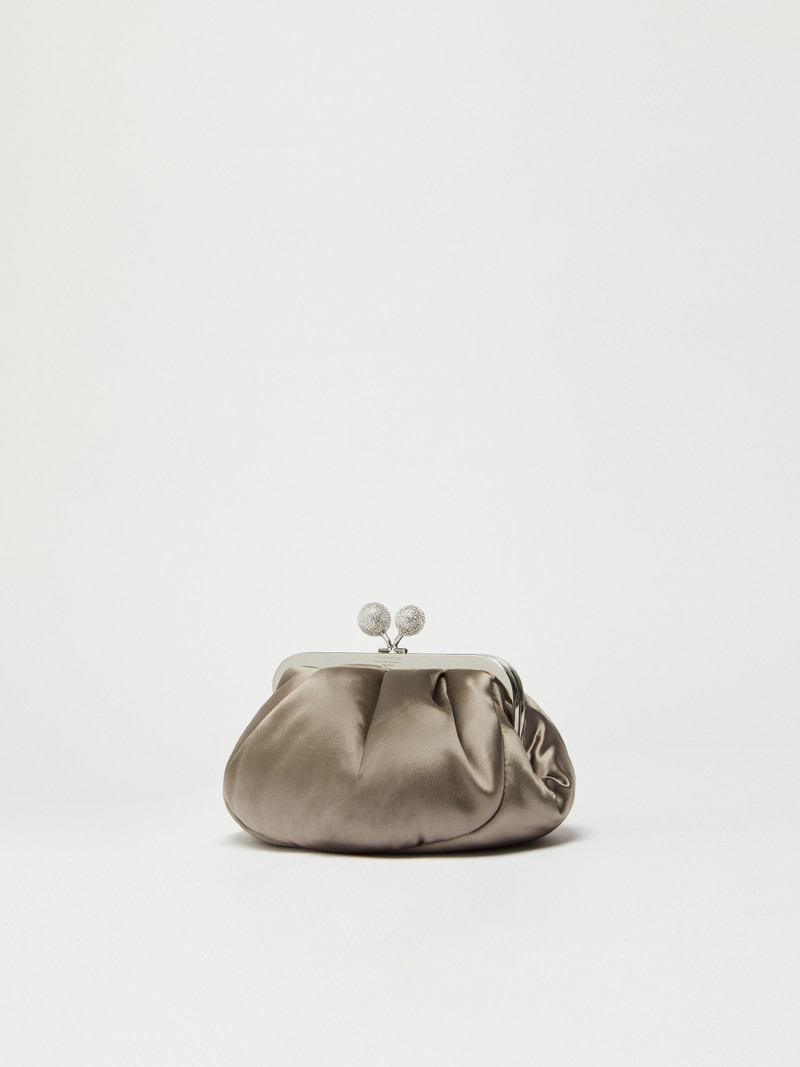 WEEKEND Max Mara EMMY Small satin Pasticcino Bag with rhinestones outlook