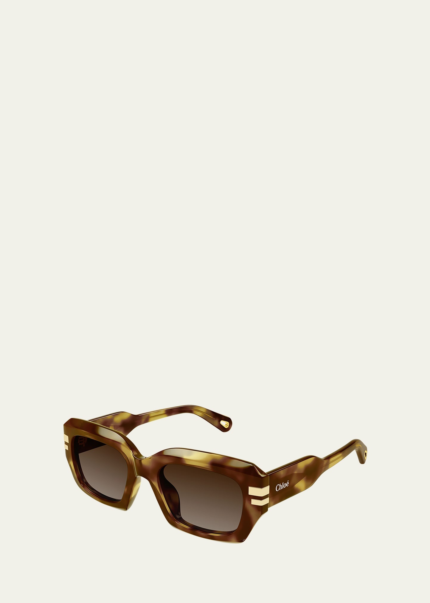 Rectangle Acetate Sunglasses - 2