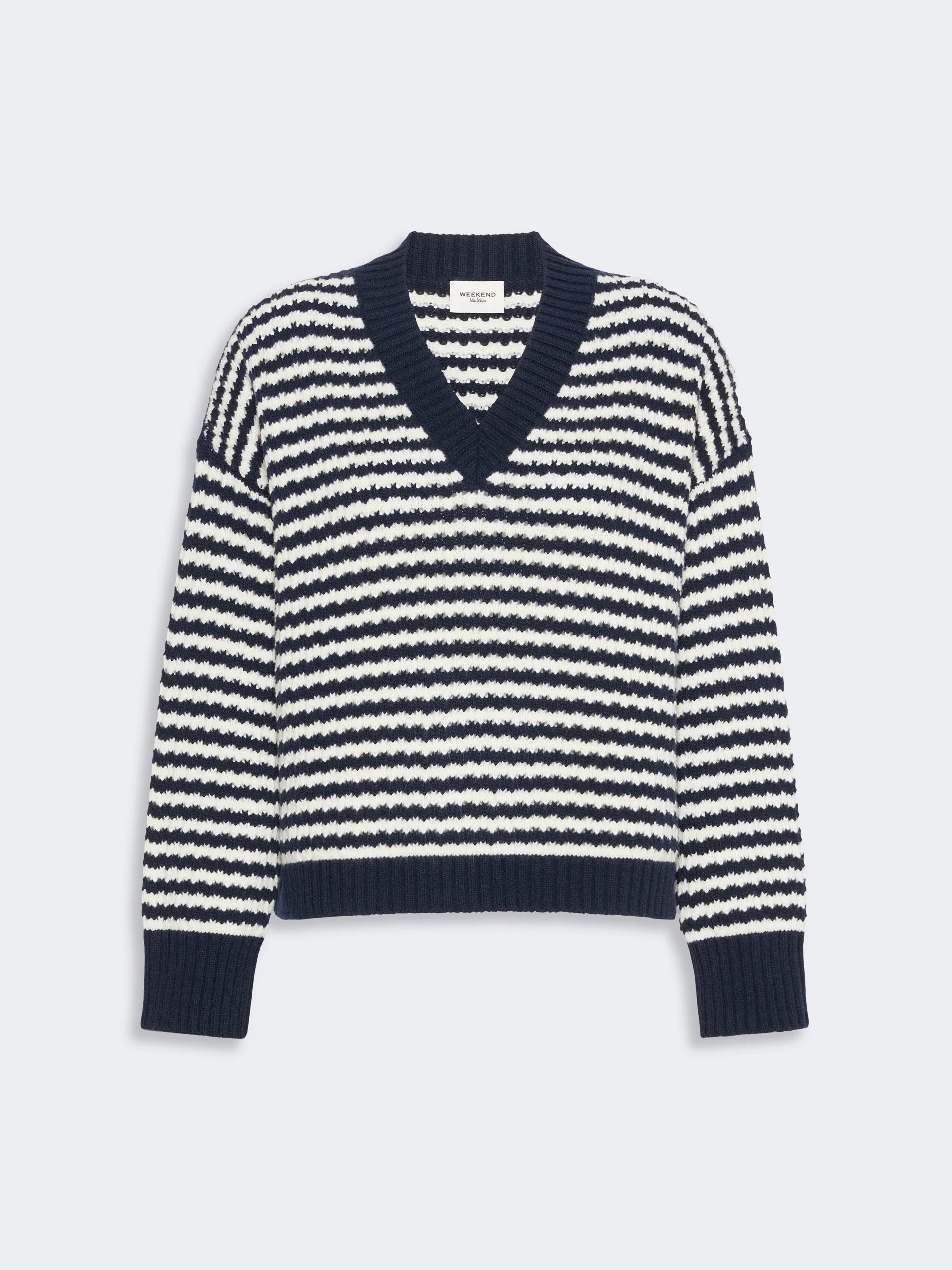 SPIGA Loose jumper in wool yarn - NAVY - 1